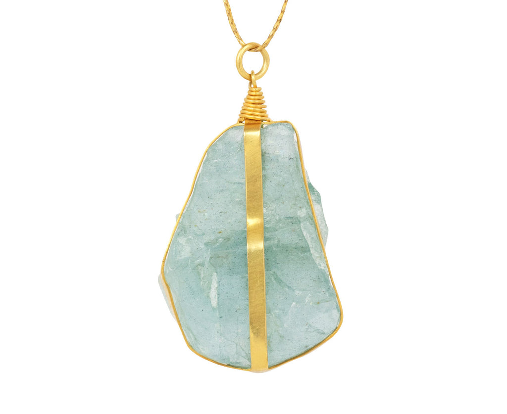 Aquamarine Parcel Set Pendant Necklace
