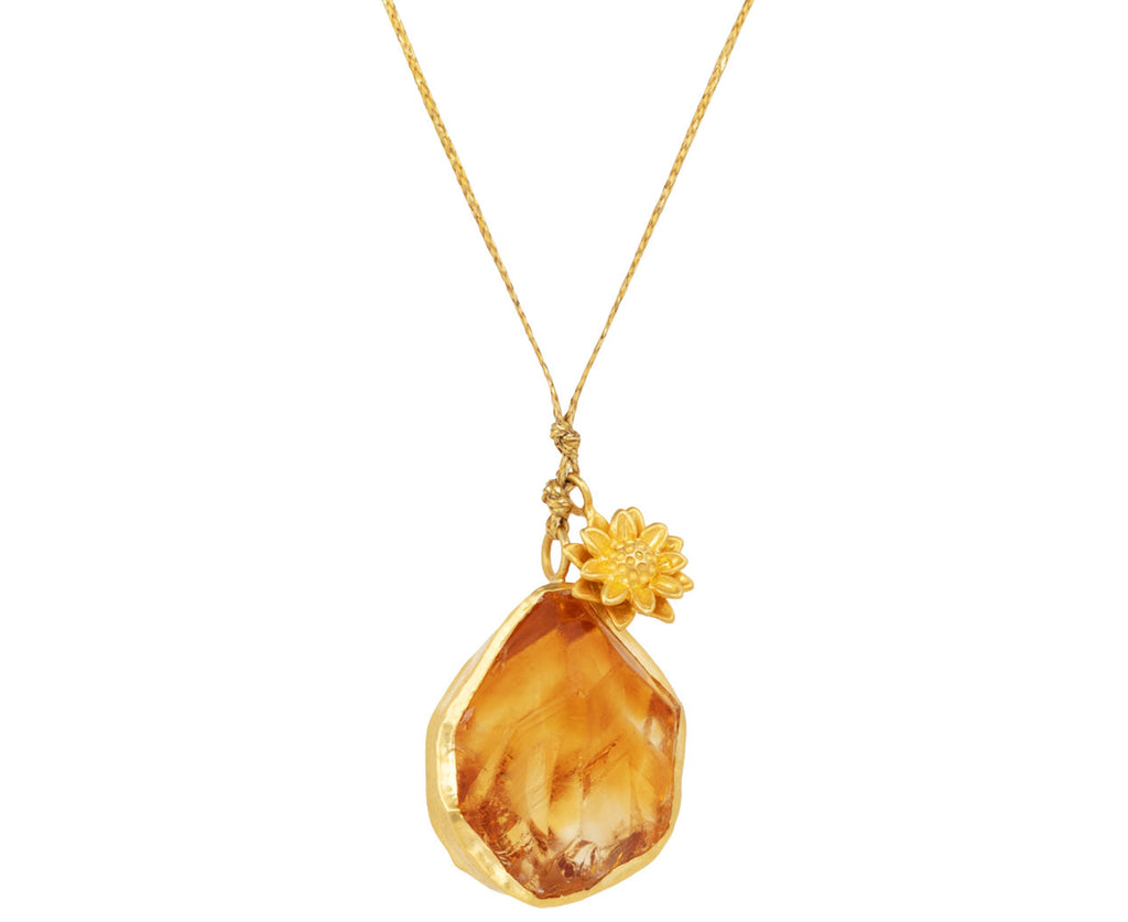 Small sunflower necklace hotsell