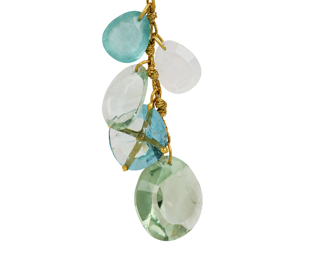 Mixed Blues Koh-I-Noor Large Cluster Necklace