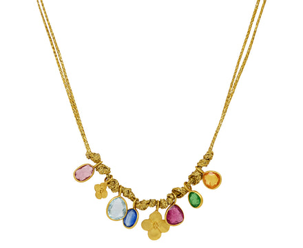 Six Stone Hanabi with Large Anemone Necklace