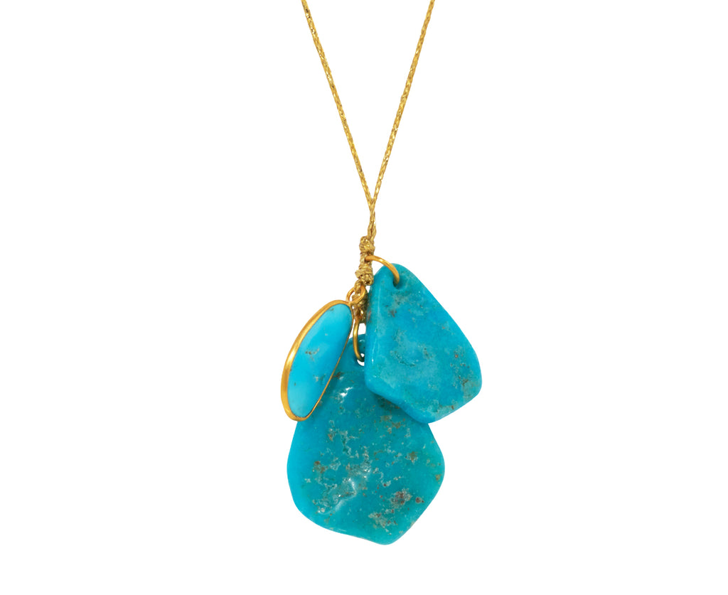 Pippa Small Hathor Triple Turquoise Colette Pendant Necklace