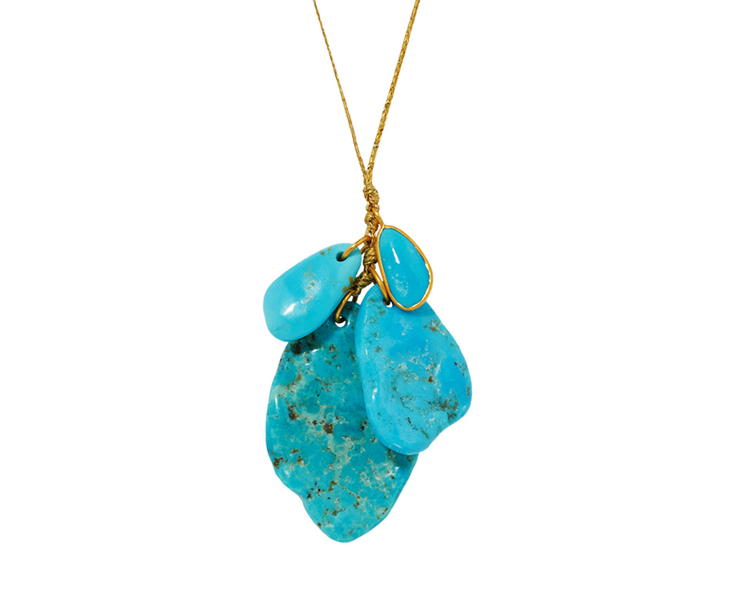 Pippa Small Hathor Quadruple Turquoise Colette Pendant Necklace