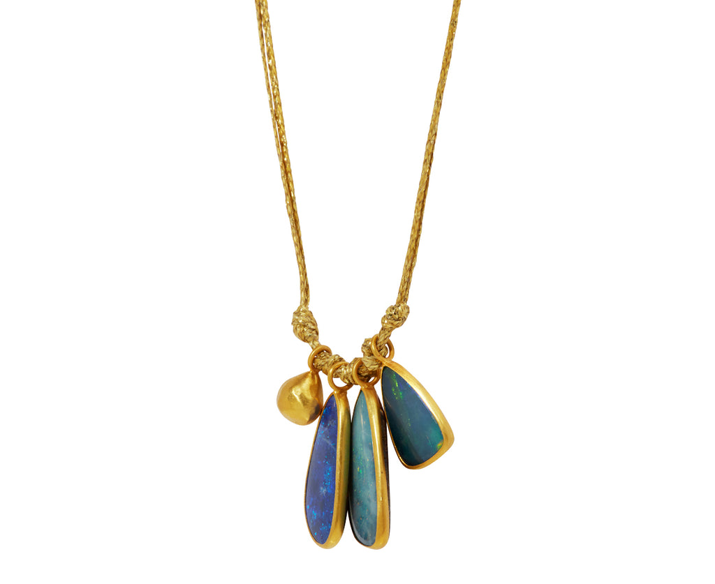 Pippa Small Alectrona Triple Colette Pendant Necklace - side