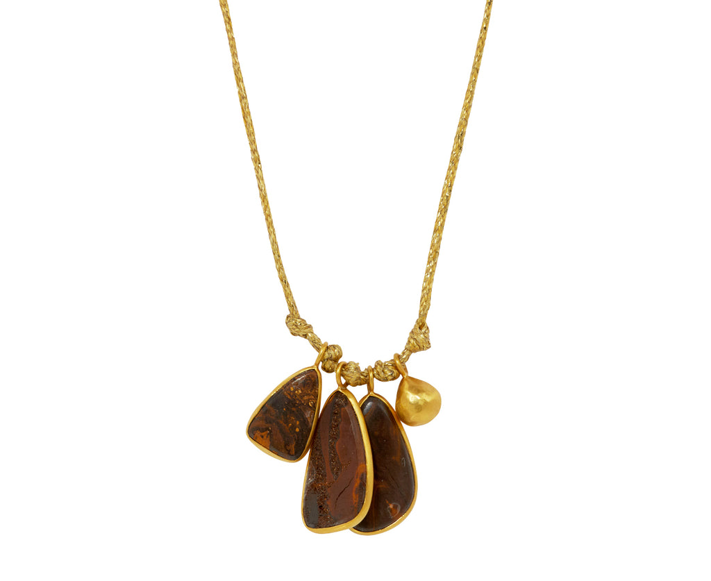 Pippa Small Alectrona Triple Colette Pendant Necklace - back
