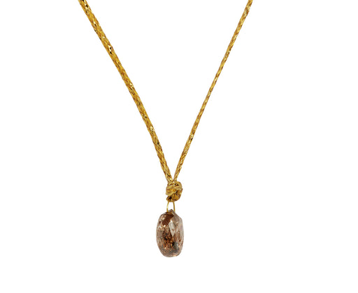 Pippa Small Zeus Drill and Loop Diamond Pendant Necklace