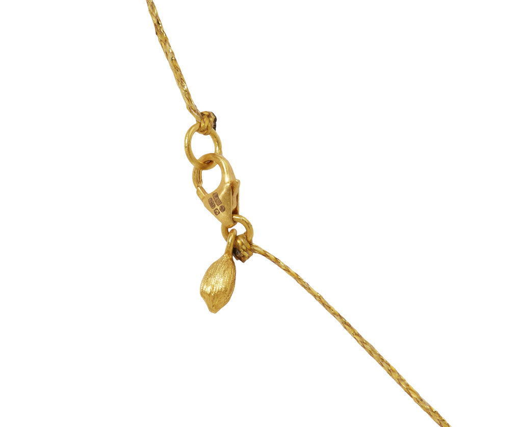 Pippa Small Zeus Drill and Loop Diamond Pendant Necklace - closure