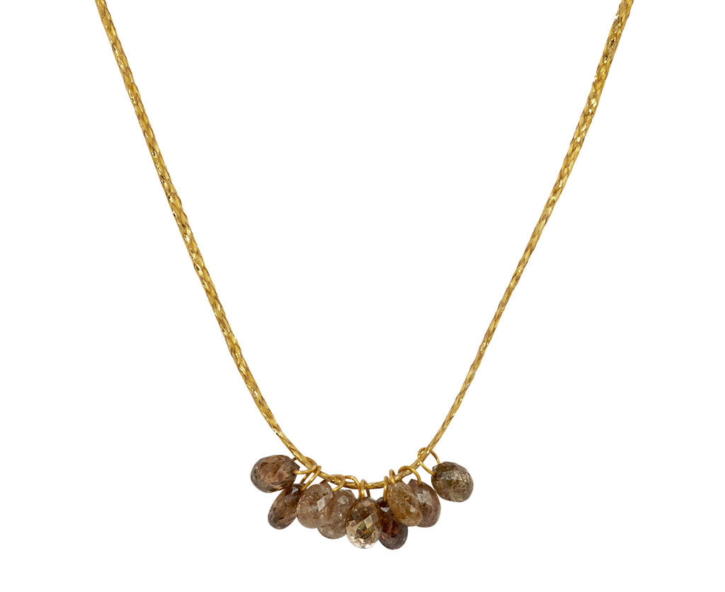 Pippa Small Zeus Drill and Loop Diamond Pendant Necklace