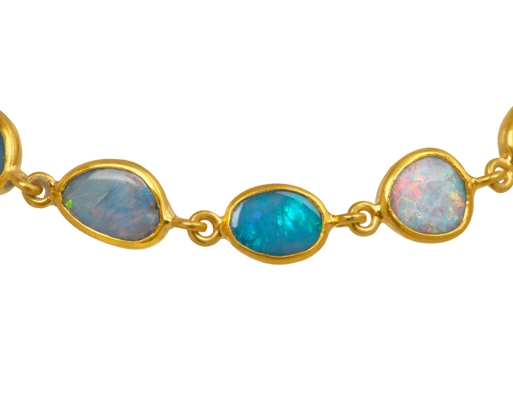 Pippa Small Alectrona Opal Full Stone Bracelet - closeup