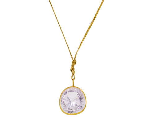 Kunzite Pink Agra Pendant Necklace