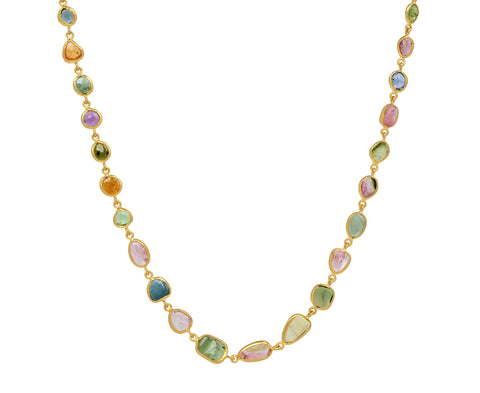 Rainbow Anemone Full Stone Necklace