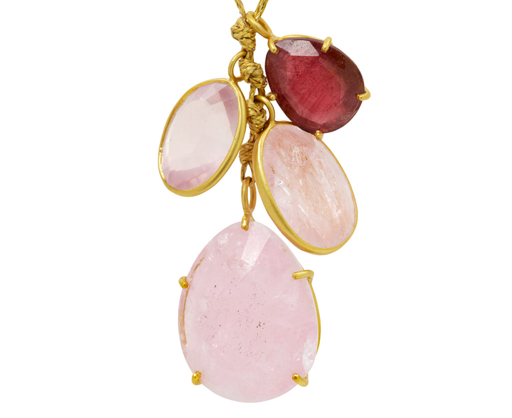 Pink Agra Four Colette Pendant Necklace