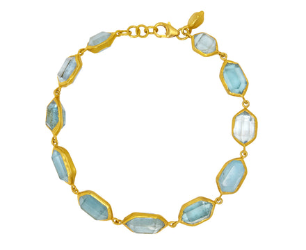 Aquamarine Cerulean Full Stone Bracelet