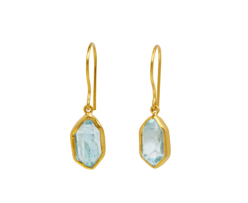 Aquamarine Cerulean Drop Earrings