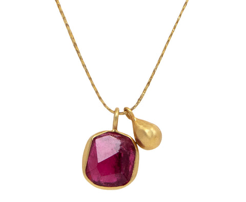 Garden of Eden Pink Tourmaline Pendant Necklace