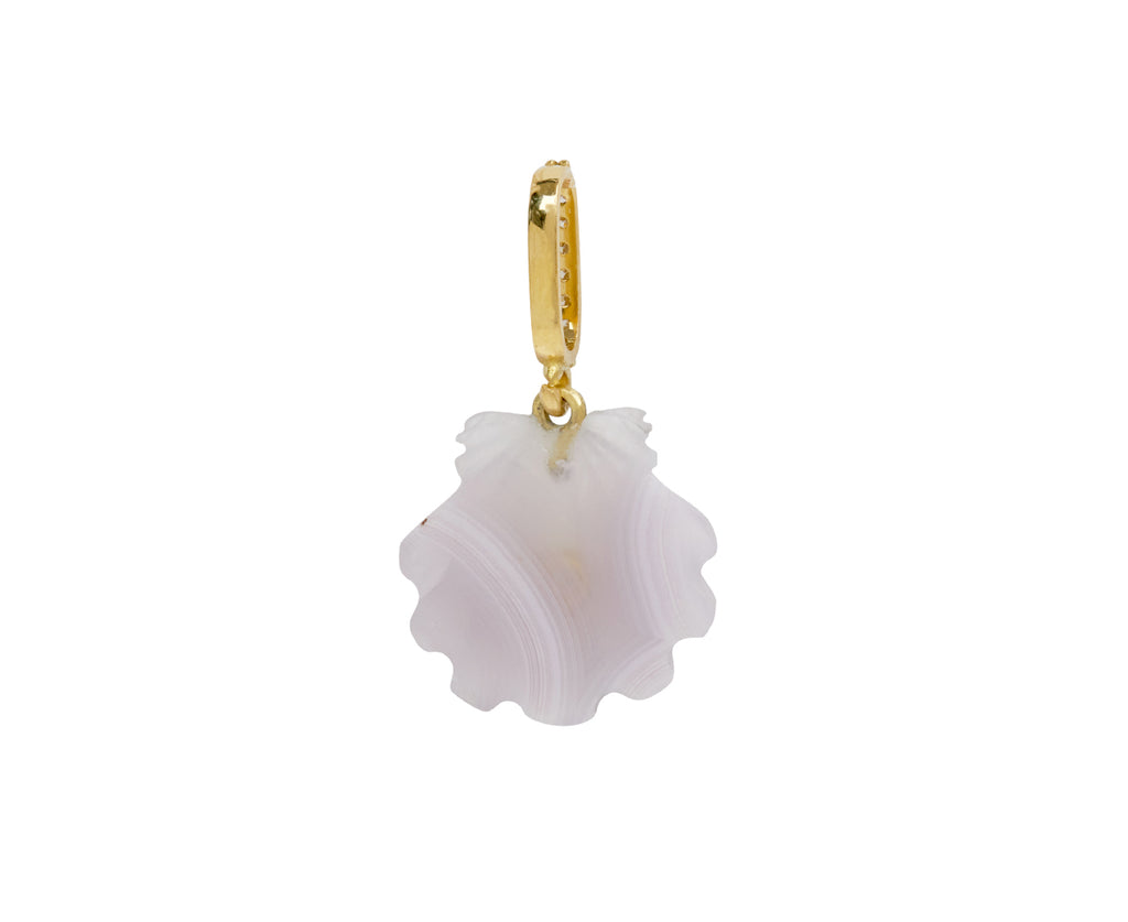 Small Lavender Laguna Agate Shell Pendant ONLY
