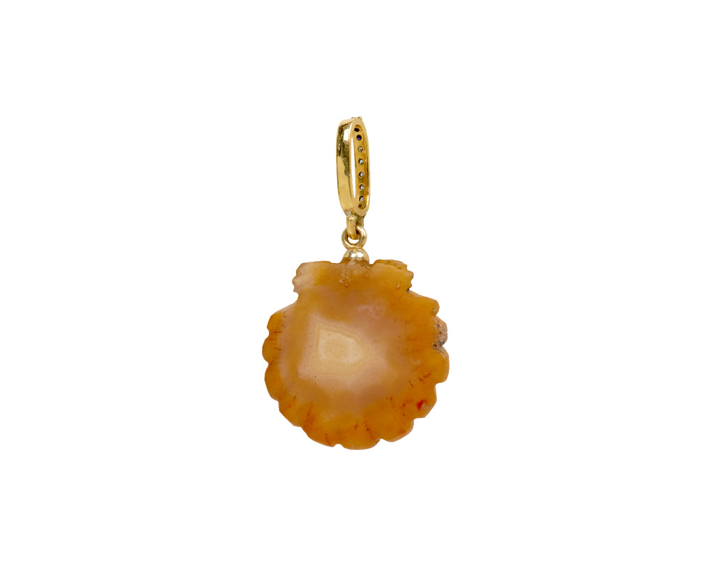 Laguna Agate Scallop Shell Pendant ONLY