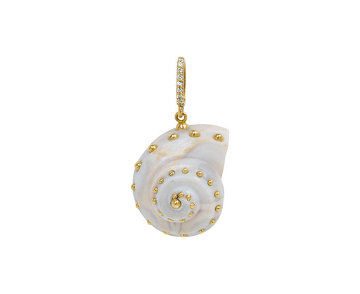 Ocean Jasper Spiral Shell Pendant ONLY