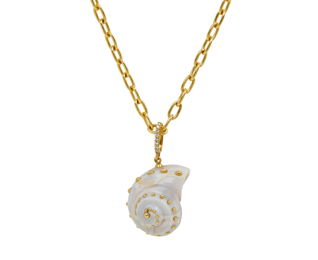 Ocean Jasper Spiral Shell Pendant ONLY