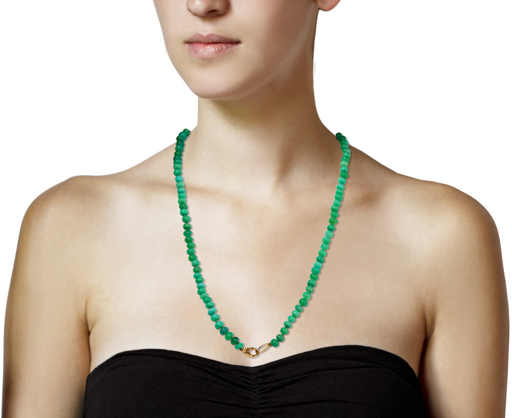 Chrysoprase Beaded Necklace
