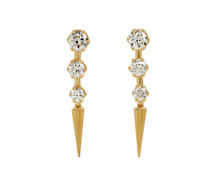 Sorellina Diamond Mini Quill Earrings