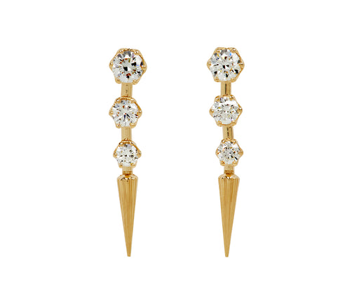 Sorellina Diamond Mini Quill Earrings