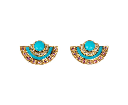 Turquoise Alba Stud Earrings