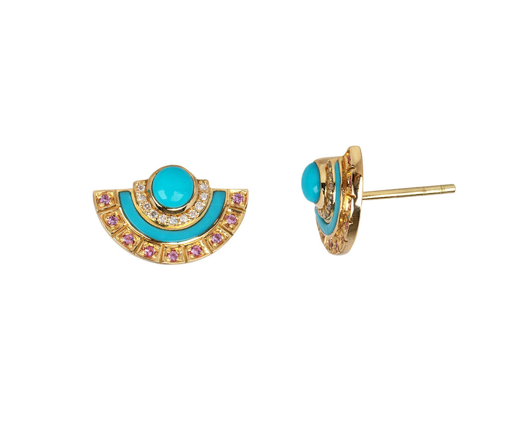 Turquoise Alba Stud Earrings