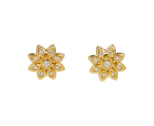 Sorellina Diamond Bloom Stud Earrings