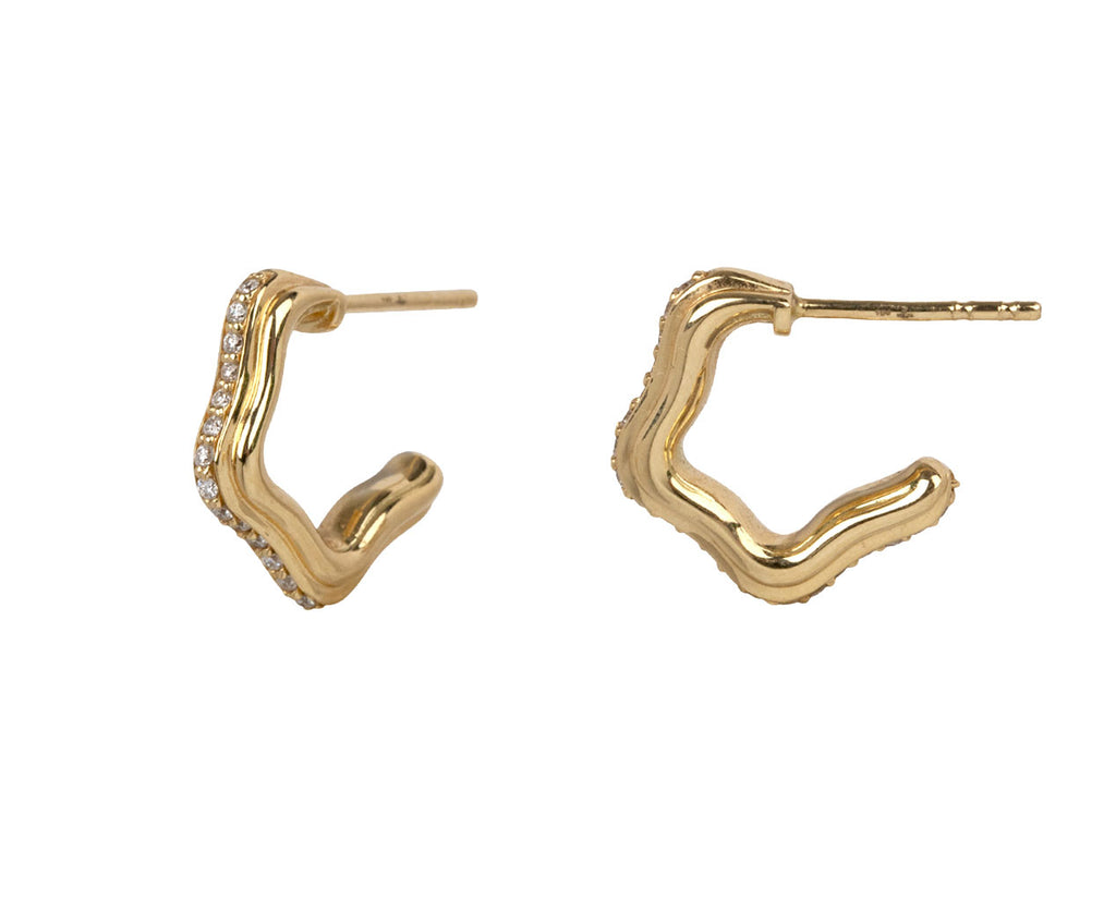 Diamond Dieci Hoop Earrings