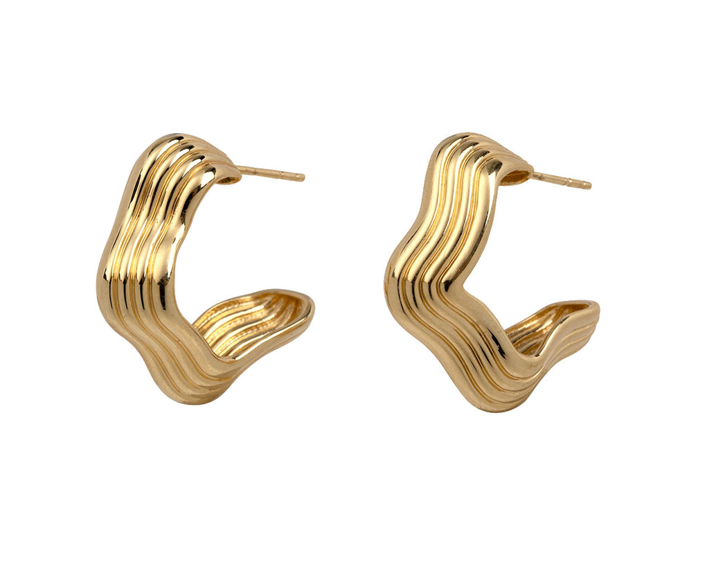 Gold Marea Hoop Earrings
