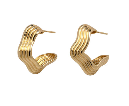 Gold Marea Hoop Earrings