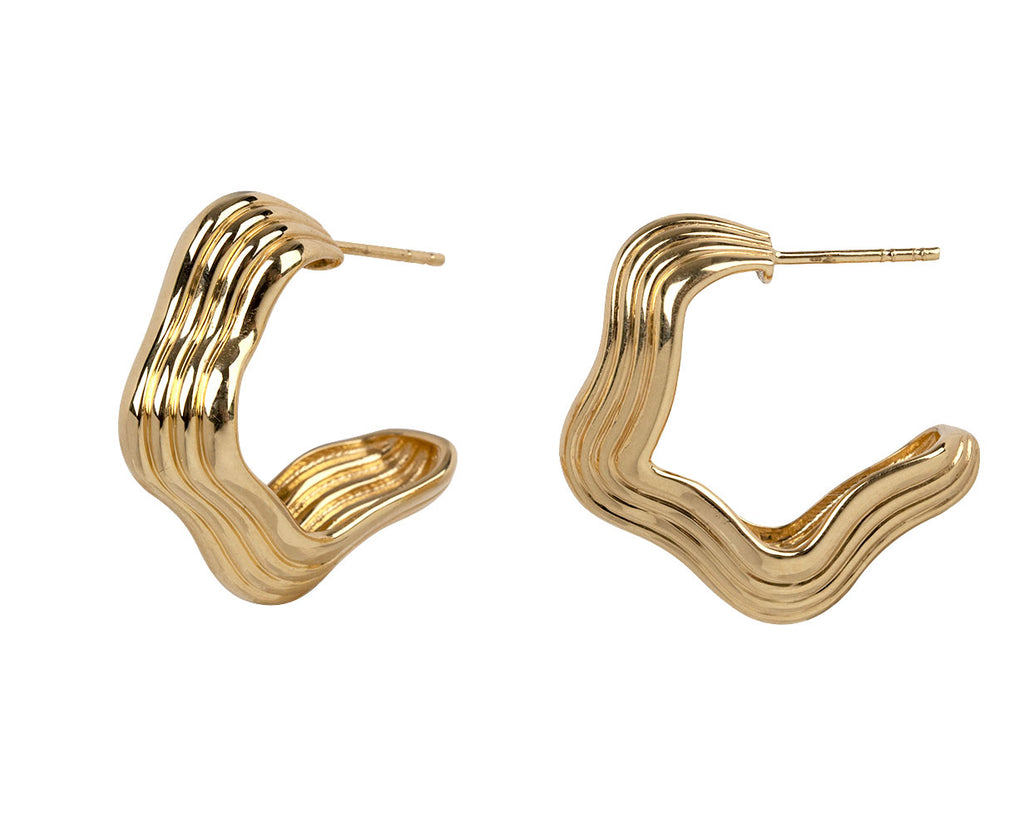 Gold Marea Hoop Earrings