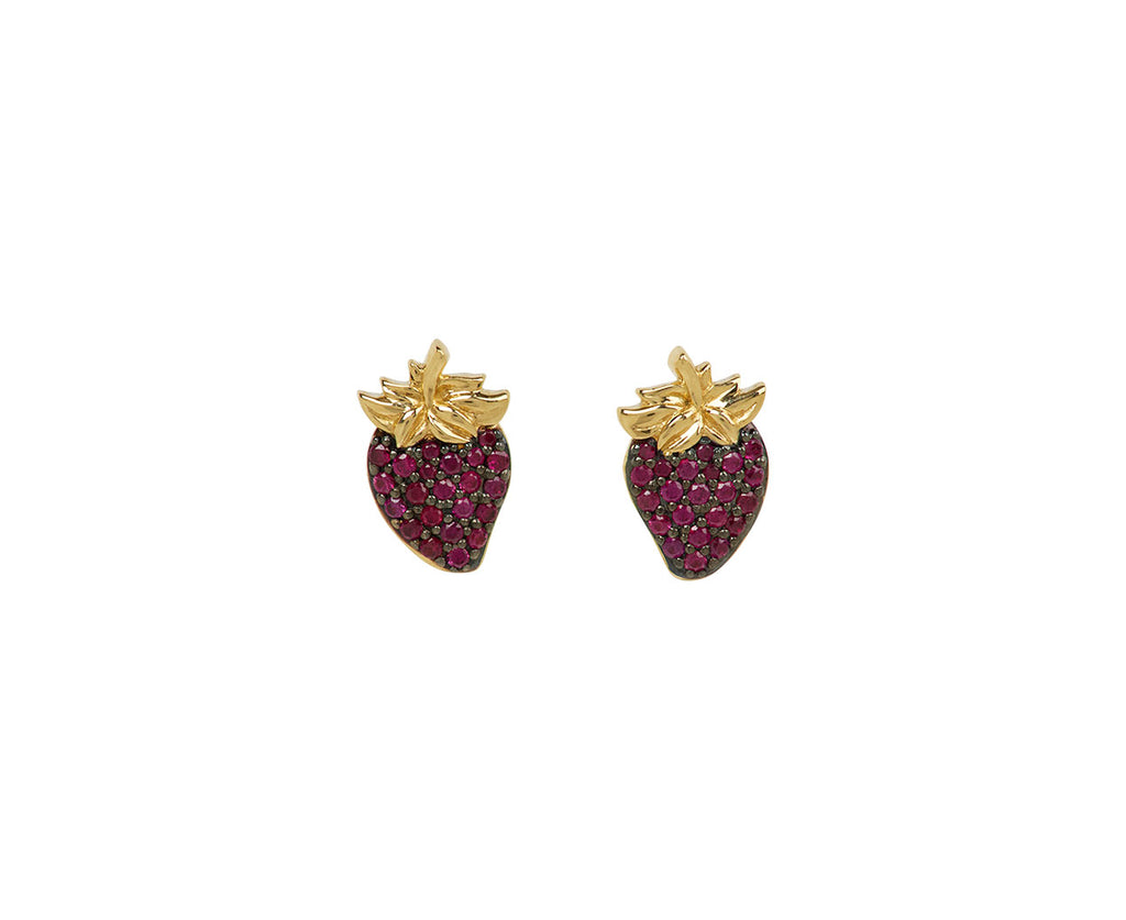 Sorellina Ruby Strawberry Stud Earrings