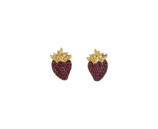 Sorellina Ruby Strawberry Stud Earrings