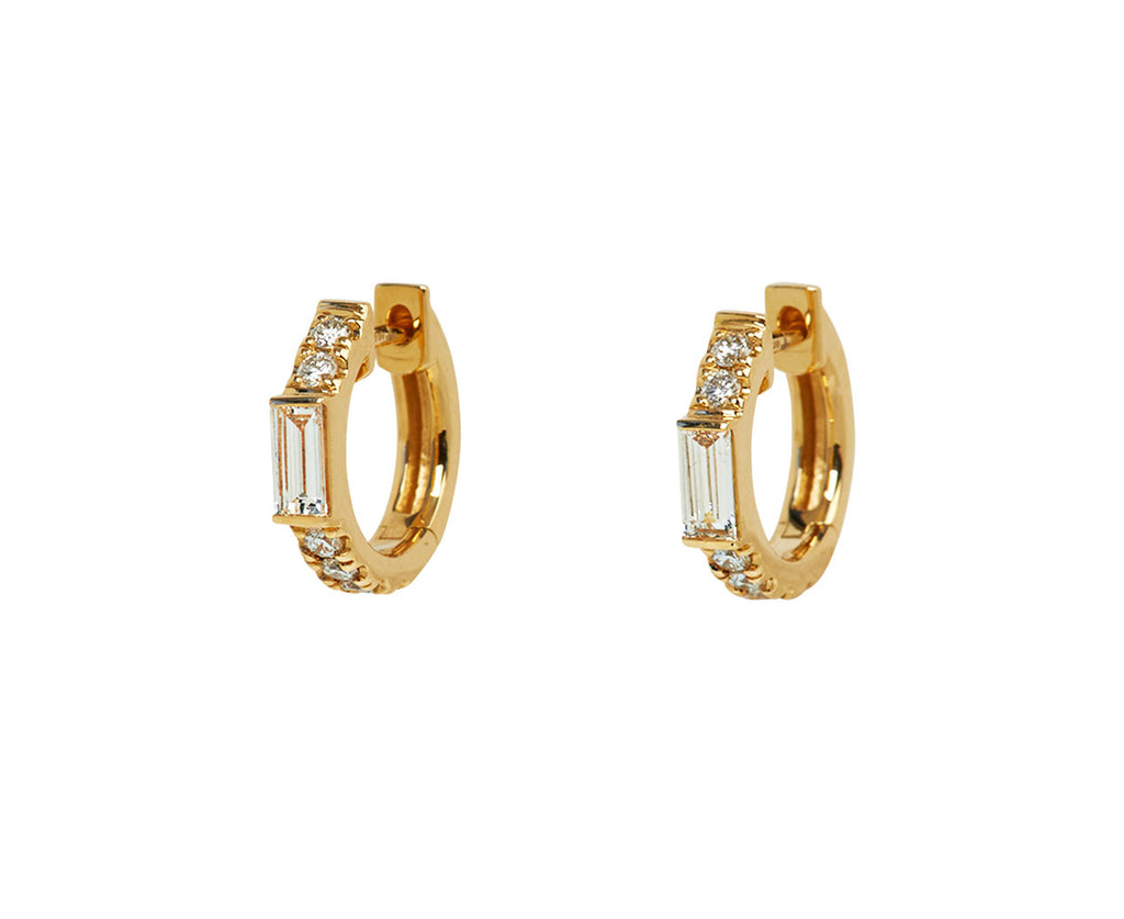 Sorellina Otto Diamond Huggie Hoops