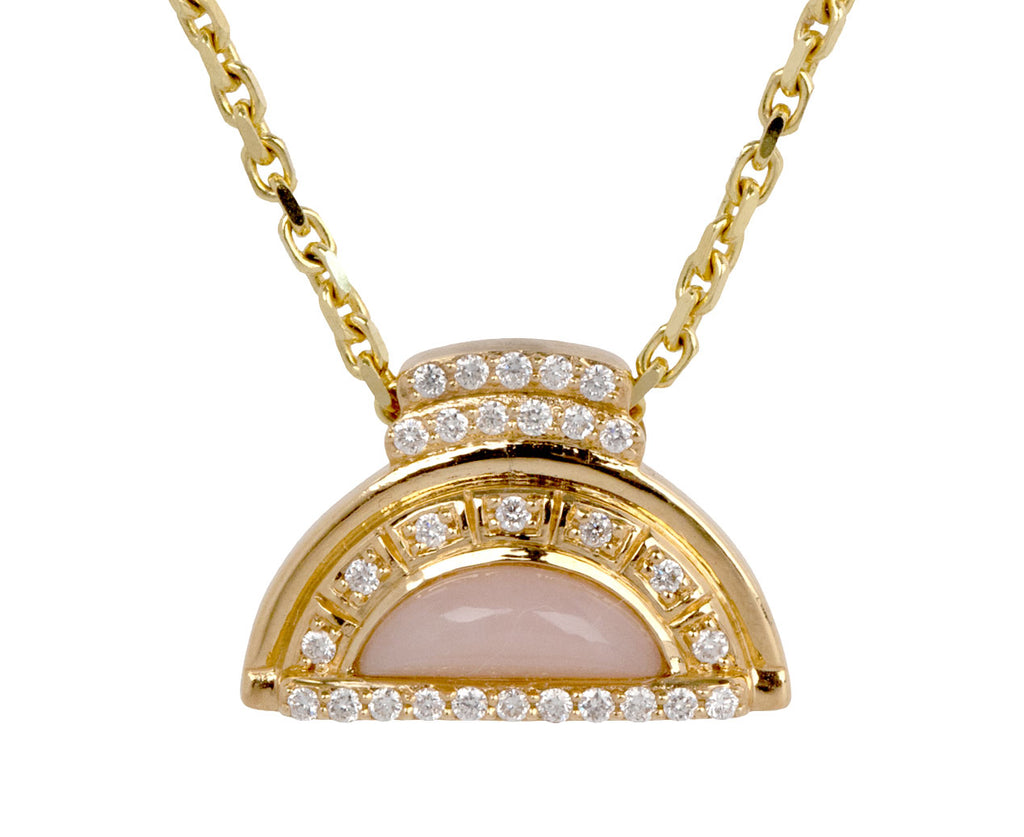 Pink Opal Alba Inlay Necklace