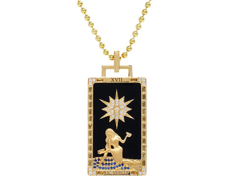 Le Stelle Piccola Tarot Card Necklace