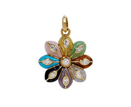 Rainbow Bloom Inlay Pendant ONLY