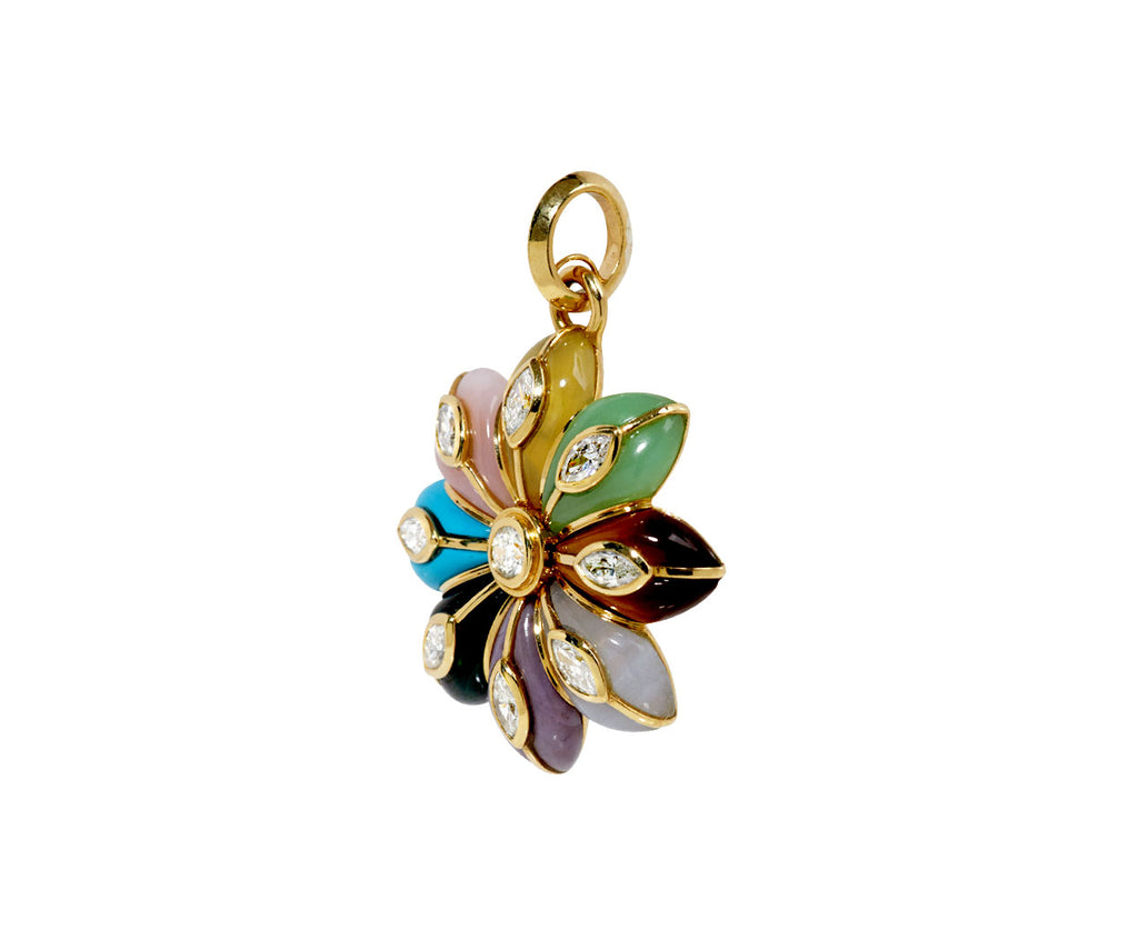 Rainbow Bloom Inlay Pendant ONLY