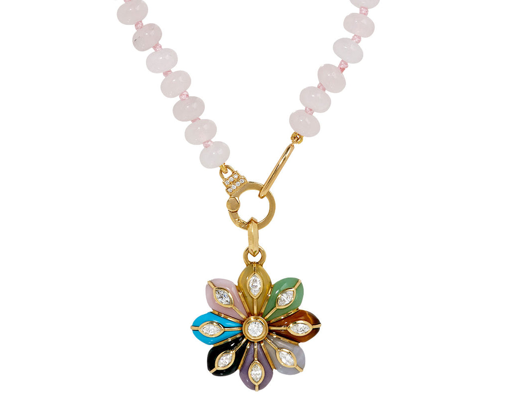 Rainbow Bloom Inlay Pendant ONLY