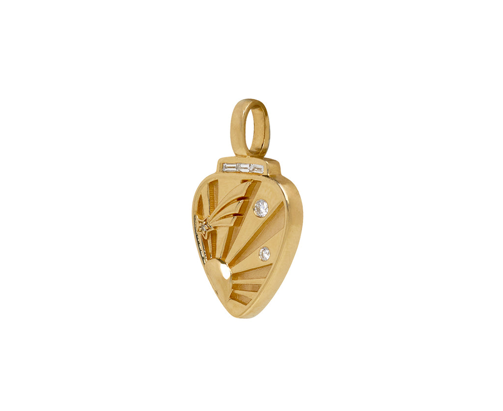 Mini Gold Guitar Pick Pendant ONLY