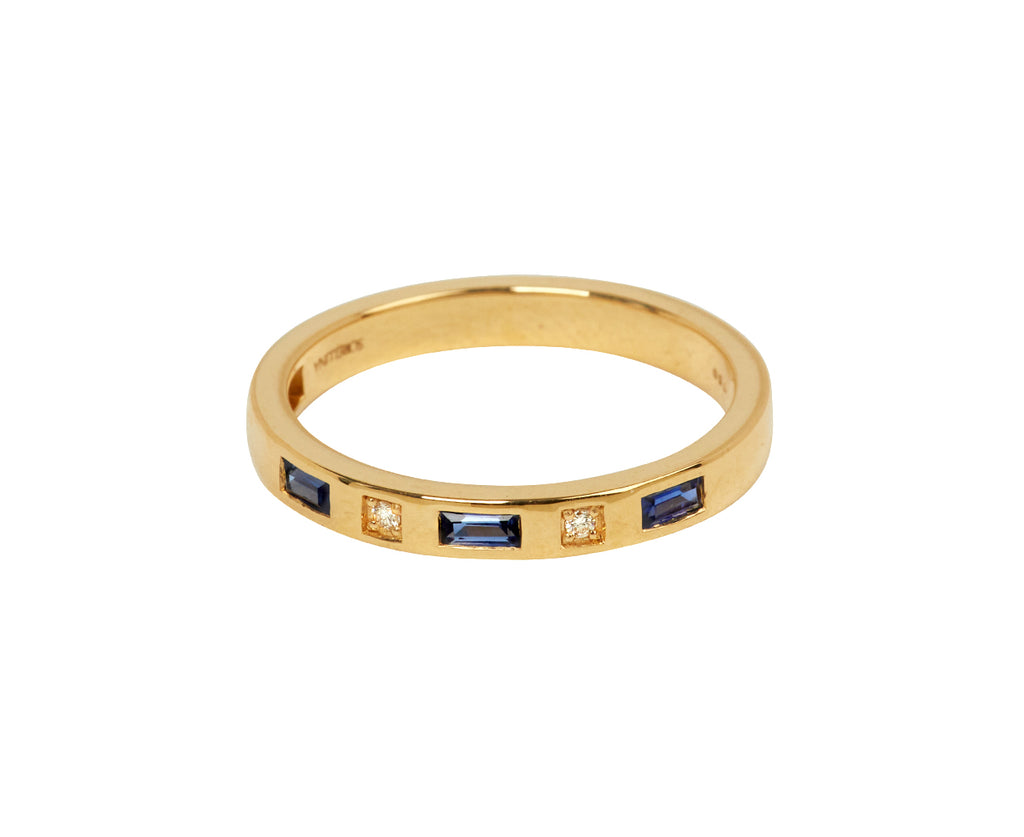 Sapphire and Diamond Tarot Stacking Ring - TWISTonline 