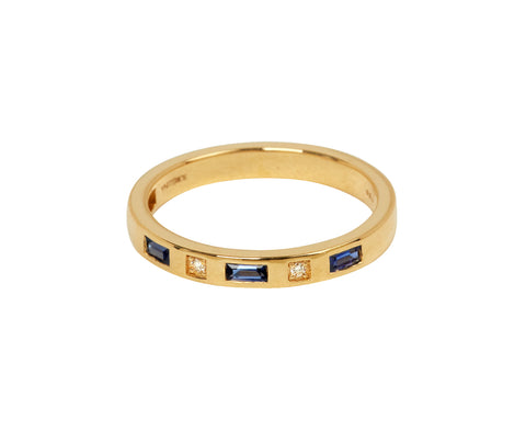 Sapphire and Diamond Tarot Stacking Ring - TWISTonline 