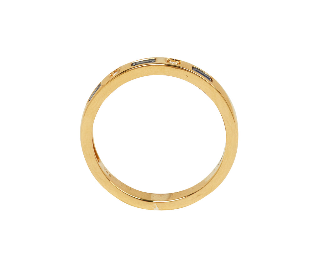 Sapphire and Diamond Tarot Stacking Ring - TWISTonline 