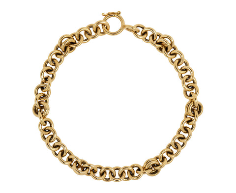 Spinelli Kilcollin Yellow Gold Multi Link Chain Bracelet