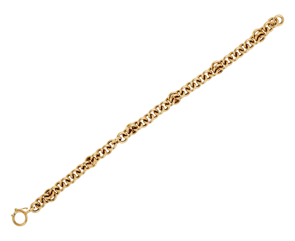 Spinelli Kilcollin Yellow Gold Multi Link Chain Bracelet Full Bracelet