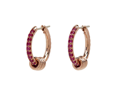 Ruby Ara Annulet Hoop Earrings