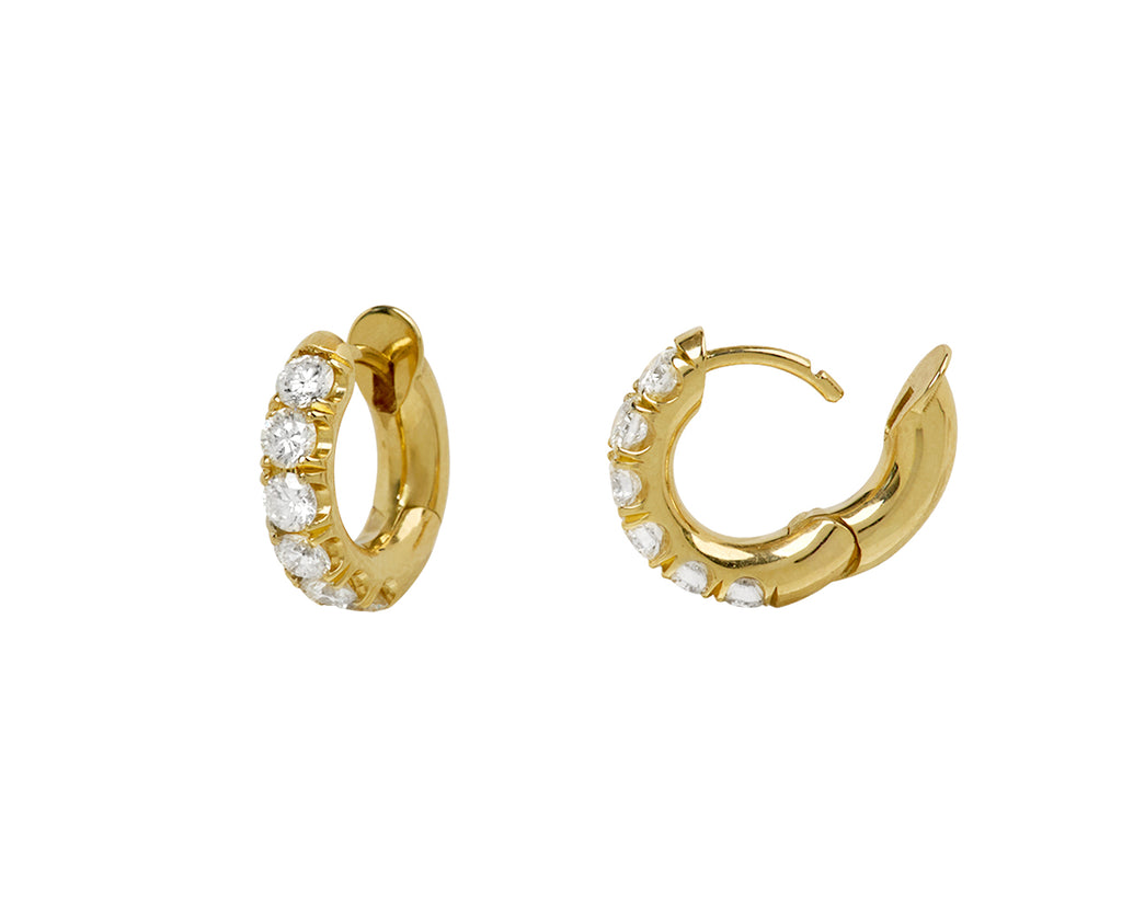 Diamond Macro Hoop Earrings
