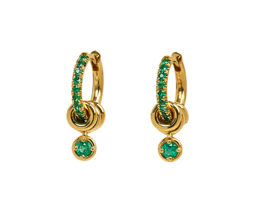 Emerald Zahra Hoop Earrings - TWISTonline 