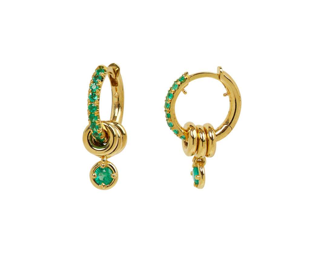 Emerald Zahra Hoop Earrings - TWISTonline 